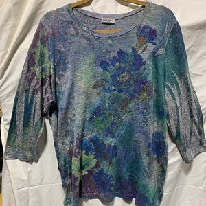Studio Gem print blouse - 2x